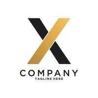 Creative initial letter X logo design icon vector