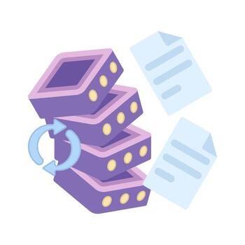 Database data recovery concepts. Document management. Data archiving, database access, backup and recovery of lost data. Deleted file recovery process. Efficient information retrieval systems. vector