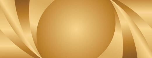 Abstract modern gold curve banner background vector
