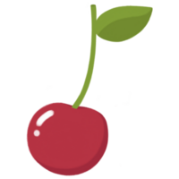 one cherry cartoon illustration png