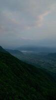 Peaceful Scenery with Hills and Clouds video