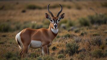 Antelope in a field photo