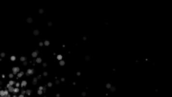 Particles Bokeh on Black Background 05 video