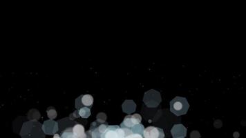 Particles Bokeh on Black Background 03 video