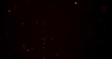 Particles Bokeh on Black Background 06 video