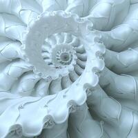 A white spiral is shown in this image photo