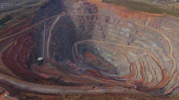 Drone footage of industrial area and mineral extraction near Coalville video