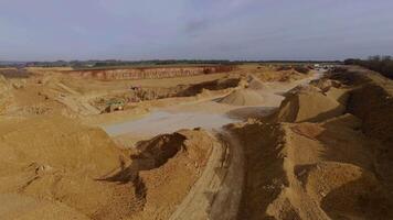 Drone survey of mining and aggregate processing site England video