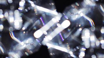 Shiny Beautiful Diamond Refracting Light video