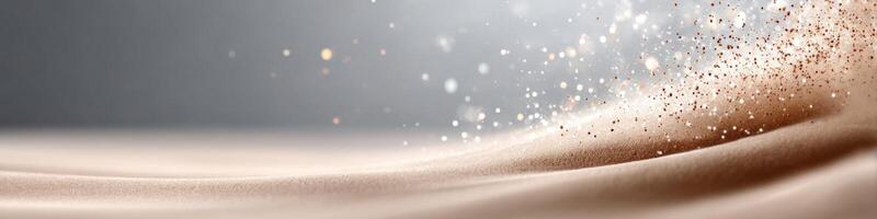Swirling sandstorm creates dynamic energy with vibrant highlights in open area for creativity photo
