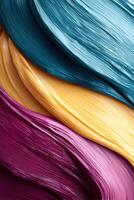 Artistic mockup of vibrant hair mask texture with clear space for branding and product details photo