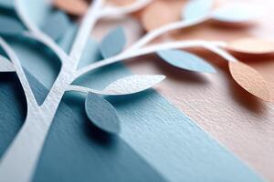 Explore diverse family traditions through a detailed close-up of a crafted family tree artwork photo