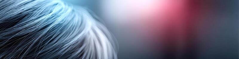 Close-up view of irritated scalp with relief solutions highlighted in vibrant colors for effective treatment options photo