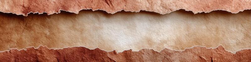 Imaginative illustration of parchment paper with vibrant patterns and open space for creative projects photo