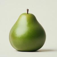 Fresh green pear on a light background photo