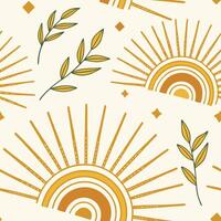 Radiant sunbeam lines from center, yellow-orange burst in clean flat vector