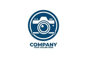 Bold Photography Badge Logo Design vector