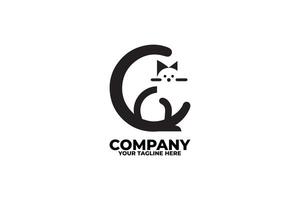 Monochrome Animal Cat Symbol vector