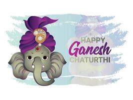 Happy ganesha chaturthi illustration vector
