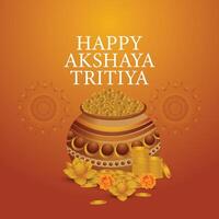 Akshaya Tritiya celebration image vector