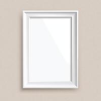 Realistic Modern Photo Frame Template vector