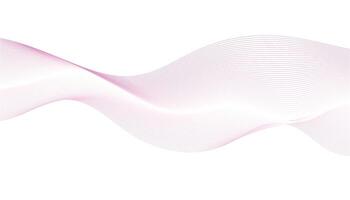 Pink Abstract Wave Background. Soft Gradient Lines on White vector
