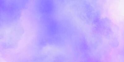 Soft pastel purple watercolor cloud background vector