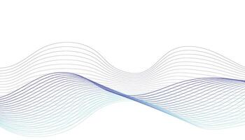 Smooth Abstract Wave Background with Purple and Blue Gradient Lines vector
