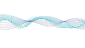 Blue and Purple Wave Background. Abstract Flowing Line Design vector