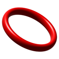 red ring on a transparent background png