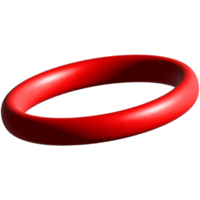 a red shiny ring on a transparent background png