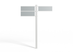 Street Direction Sign for Wayfinding and Branding Presentation png