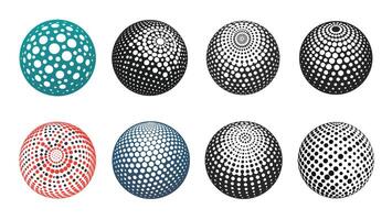 A set of six different colored eggs vector