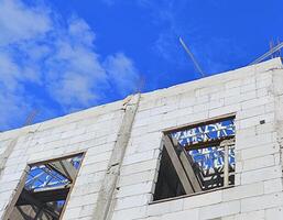 Concrete Building Framework under Bright Skies photo