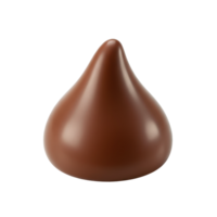 Smooth milk chocolate drop a sweet candy morsel and dessert baking ingredient for cooking png
