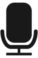 Classic Studio Microphone Icon. Retro Microphone Graphic for Audio Production vector