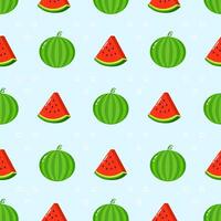 Colorful watermelon pattern design vector