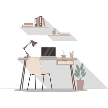 Online Learning Class Setup vector