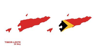 timor leste flag and map set. laos flag in official colors and proportions., map vector