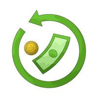 illustration of a refund vector