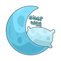sleep well illustration vector