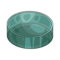 empty lab petri dish vector