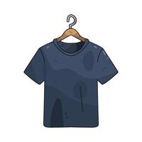 black tshirt illustration vector