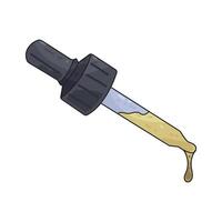 illustration of medicine dropper vector