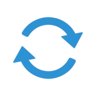A blue arrow pointing to the left and right png