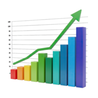 A graph showing the growth of a business png