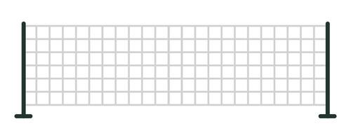 Metal grid fence panel designed for various applications. vector