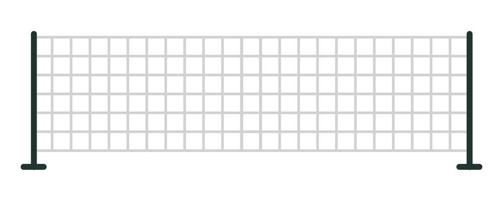 Metal grid fence panel designed for various applications.