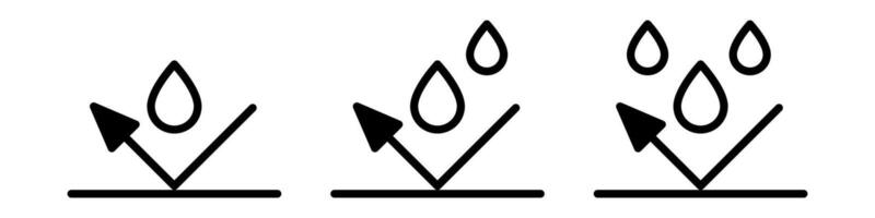 Waterproof simple design icons vector