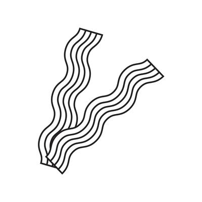 Bacon line icon